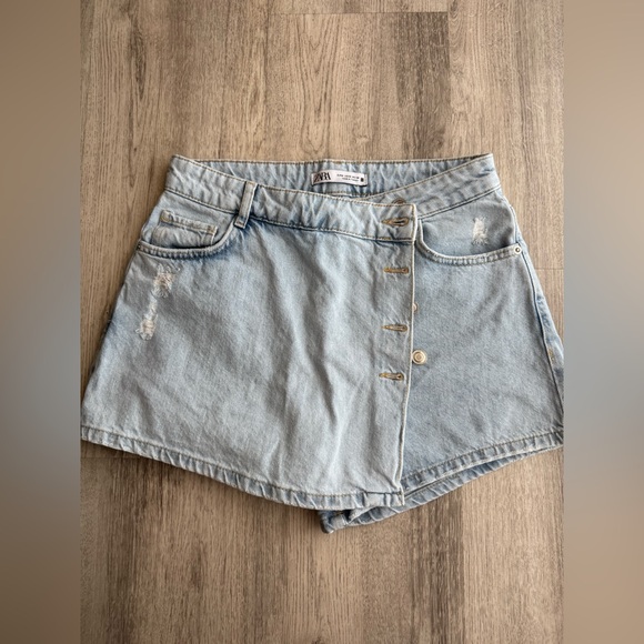 Light Blue Denim Mini Skirt - Picture 5 of 5